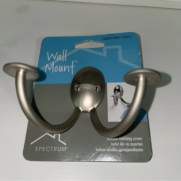 Wall Mount Hook by Spectrum - Stratford Series - set of 2 - Picture 2 of 10